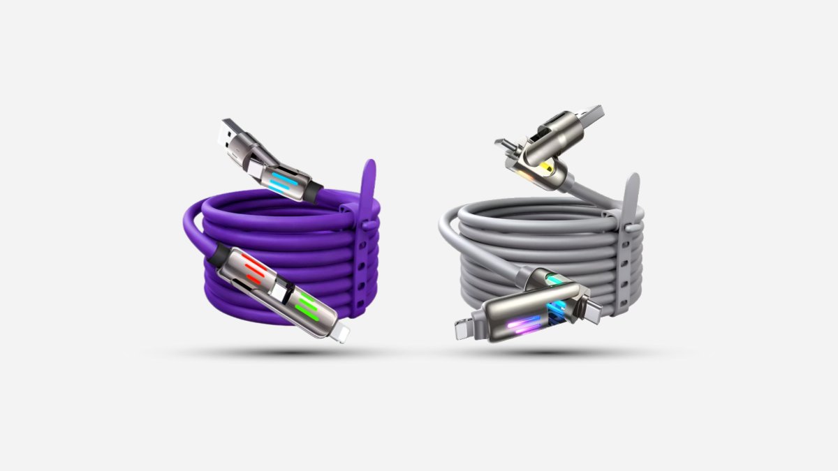 [4IN1] Ultra-Durable 240W Fast Charging Cable That Lasts Over 10000 Uses!