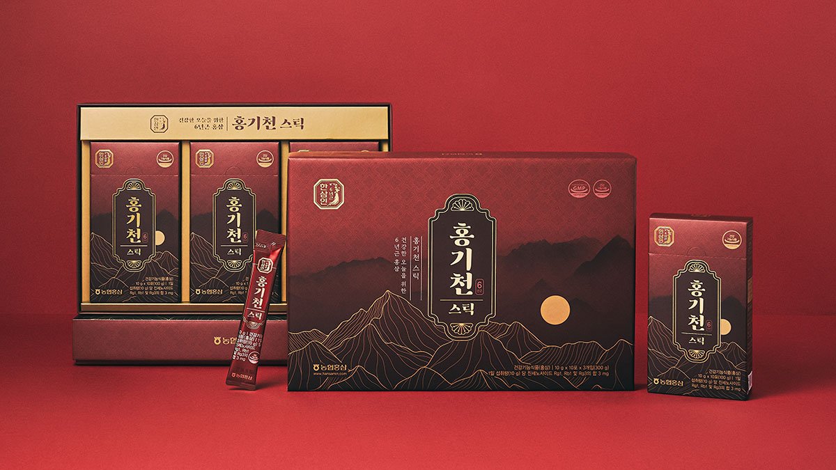 6년근 홍삼의 정직함, 농협 한삼인 홍기천 스틱 30포 6세트