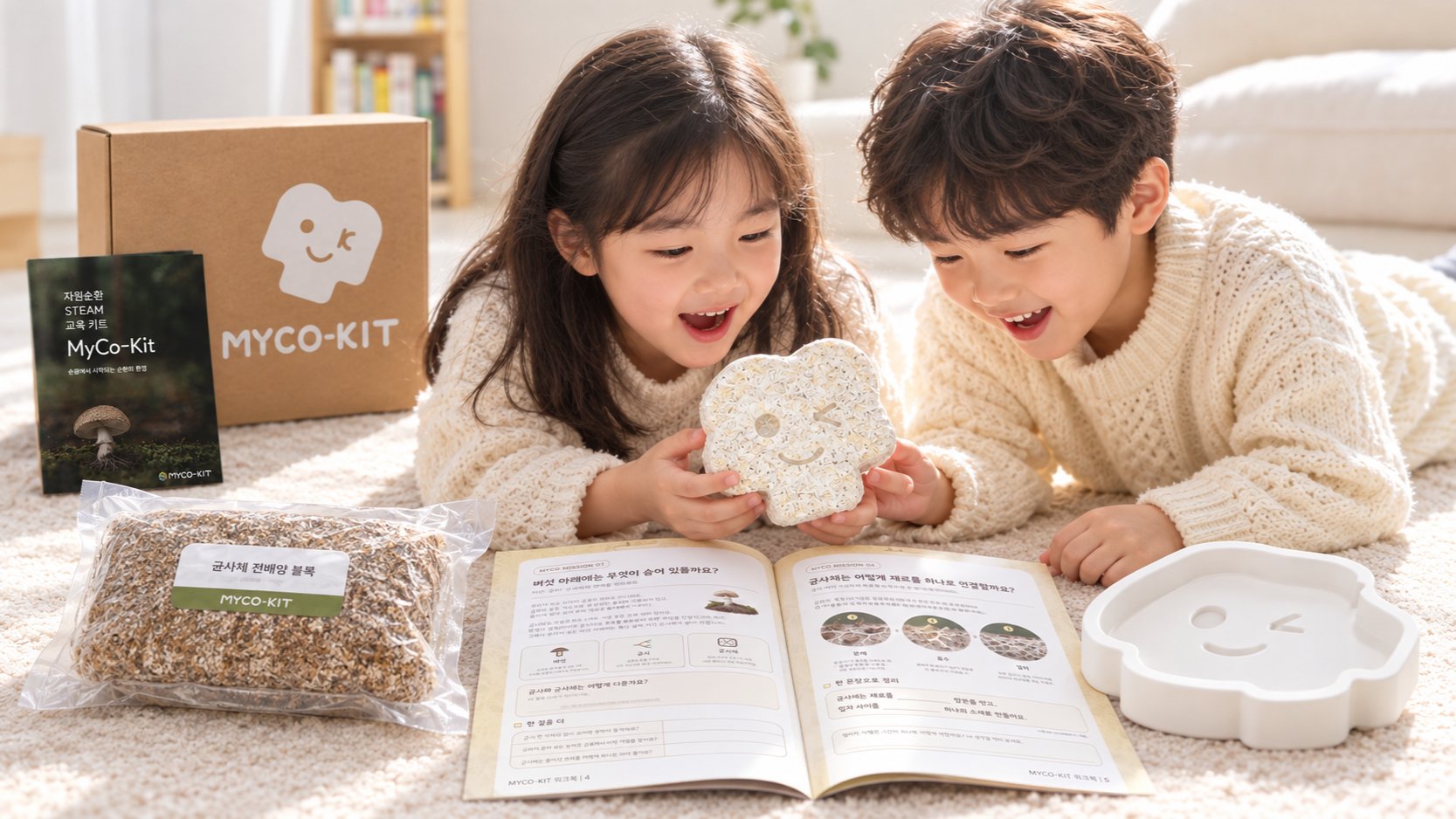 [내 방에 마법연구소 오픈] 8일 완성! 키우고 만드는 균사체 실험 키트
