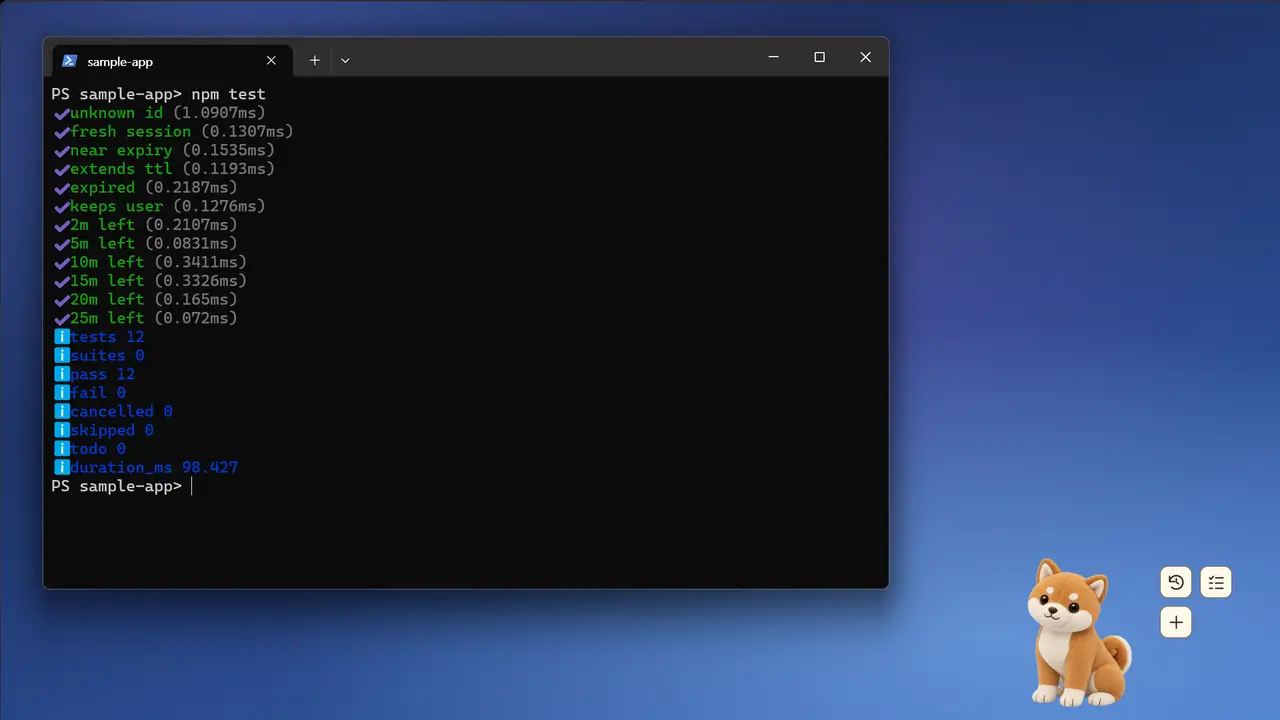 실제 Windows 화면 녹화 · 바탕화면에서 공을 쫓는 DotDog