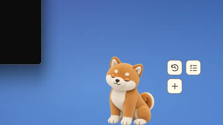 실제 Windows 화면 녹화 · 마우스로 쓰다듬으면 눈을 감고 하트를 띄워요