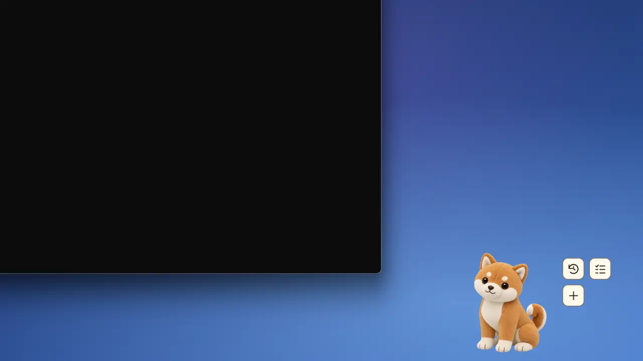 실제 Windows 화면 녹화 · 두 개의 예시 작업을 기다리다가 결과를 배달하는 아기 강아지들